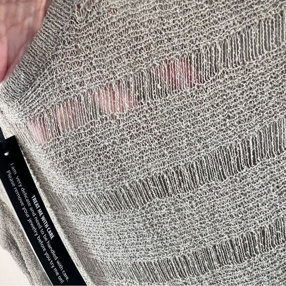 Charlie B. Collection Sleeveless Sage Semi-sheer Tunic Tassel Size XXL NWT - Picture 5 of 14